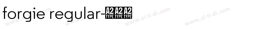 forgie regular字体转换